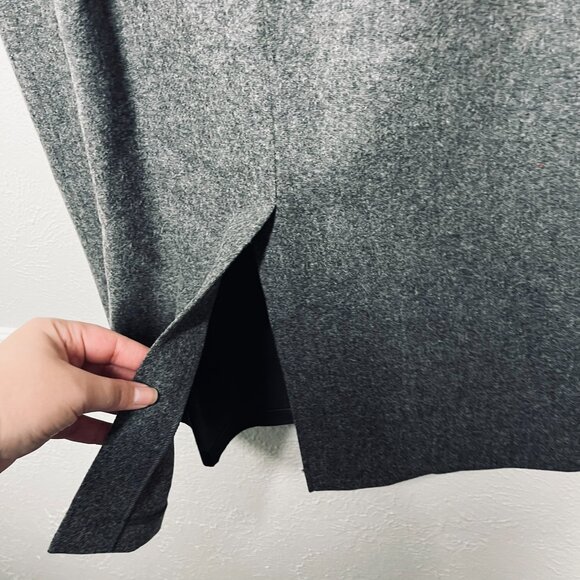 Vintage Sag Harbor Gray Wool Blend Midi Y2K Pencil Skirt Sz. 14 - Picture 6 of 12